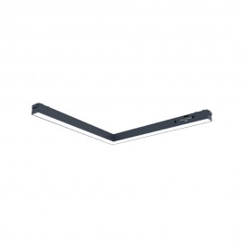 TMU0180-Black Inlight Γραμμικό φωτιστικό LED 24W 3CCT για ultra thin ράγα σε μαύρη απόχρωση D:30X2,6X2,4cm (TMU0180-Black)