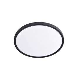 42036-B-Black Inlight Πλαφονιέρα οροφής LED 40W 3CCT (by switch on base) σε μαύρη απόχρωση D:50x2,5cm (42036-B-Black)
