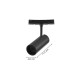 TMC0051-Black Inlight Σποτ για Curved μαγνητική ράγα LED 12W 3000K σε μαύρη απόχρωση D:4,8x11,5cm (TMC0051-Black)