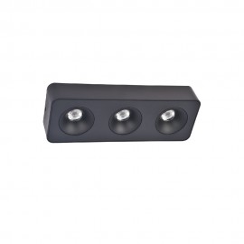 X00280B Inlight Downlight Mounted σποτ 3*8W 3CCT σε μαύρη απόχρωση (X00280B)