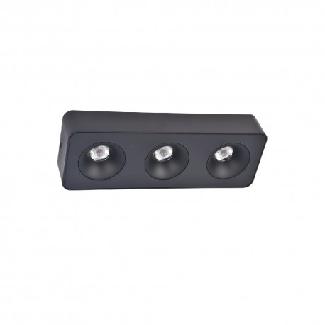 X00280B Inlight Downlight Mounted σποτ 3*8W 3CCT σε μαύρη απόχρωση (X00280B)