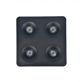 X00290B Inlight Downlight Mounted σποτ 4*8W 3CCT σε μαύρη απόχρωση (X00290B)