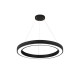 6073-60-BL InLight Κρεμαστό φωτιστικό LED 68W 3CCT (by switch on base) σε μαύρη απόχρωση D:60cm (6073-60-BL)