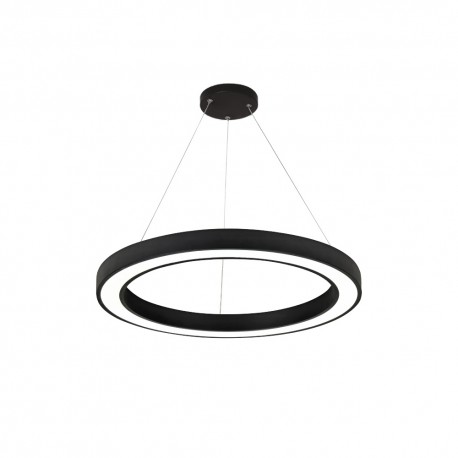 6073-60-BL InLight Κρεμαστό φωτιστικό LED 68W 3CCT (by switch on base) σε μαύρη απόχρωση D:60cm (6073-60-BL)