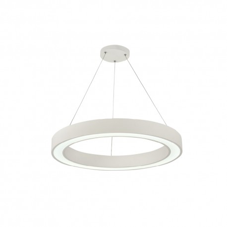 6073-80-WH InLight Κρεμαστό φωτιστικό LED 88W 3CCT (by switch on base) σε λευκή απόχρωση D:80cm (6073-80-WH)