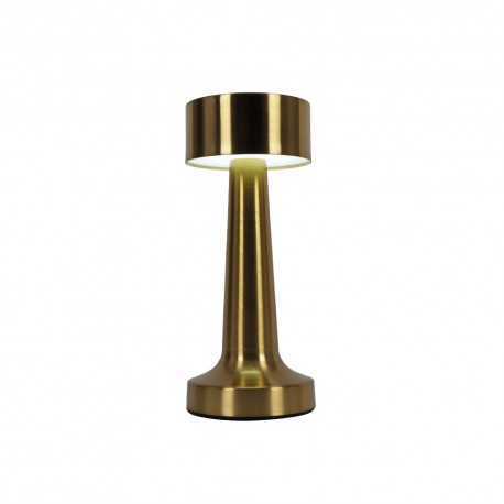 3033-Golden Inlight Επιτραπέζιο επαναφορτιζόμενο φωτιστικό 3CCT σε χρυσή απόχρωση (3033-Golden)