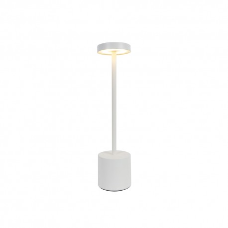 3035-White InLight Επιτραπέζιο επαναφορτιζόμενο φωτιστικό 1W 3000K σε λευκή απόχρωση (3035-White)