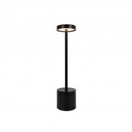 3035-Black Inlight Επιτραπέζιο επαναφορτιζόμενο φωτιστικό 1W 3000K σε μαύρη απόχρωση (3035-Black)
