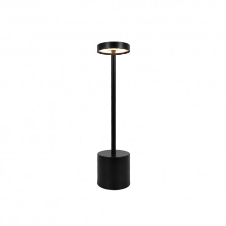 3035-Black Inlight Επιτραπέζιο επαναφορτιζόμενο φωτιστικό 1W 3000K σε μαύρη απόχρωση (3035-Black)