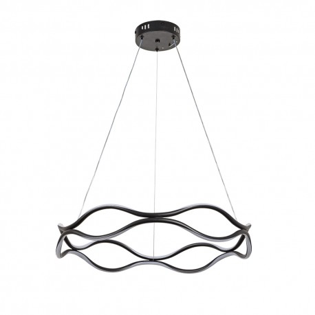 6097-Black Inlight Κρεμαστό φωτιστικό LED 80W 3CCT (by switch on base)  D:60cm (6097-Black)