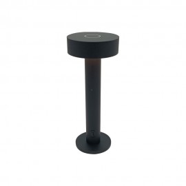 3053-Black Inlight Rechargeable LED 2W 3CCT Touch Table Lamp Black D:22x9cm (3053-Black)