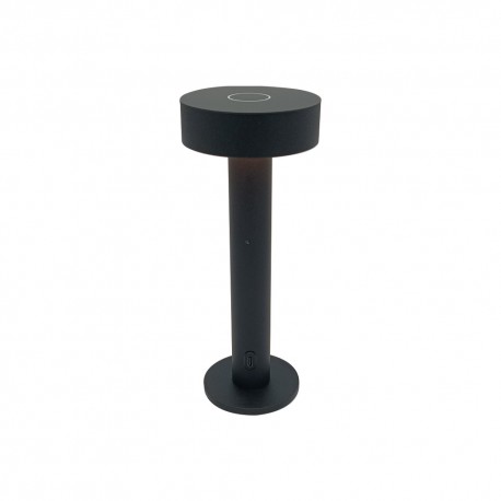 3053-Black Inlight Rechargeable LED 2W 3CCT Touch Table Lamp Black D:22x9cm (3053-Black)