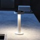 3053-White Inlight Rechargeable LED 2W 3CCT Touch Table White Lamp D:22x9cm (3053-White)