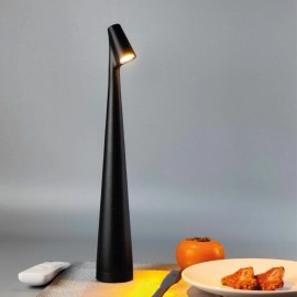 3057-Black Inlight Rechargeable LED 1,5W 3CCT Touch Table Lamp Black D:35x5cm (3057-Black)