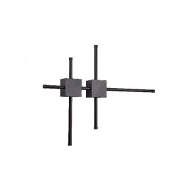 43048-BL Inlight Επιτοίχιο φωτιστικό LED 21W 3CCT από μαύρο μέταλλο (43048-BL)