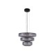 4070-Smoky Inlight Κρεμαστό φωτιστικό από φιμέ γυαλί 12W 1644LM 3000K D:45x33cm (4070-Smoky)