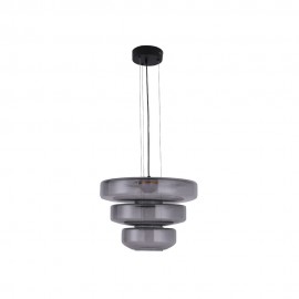 4070-Smoky Inlight Κρεμαστό φωτιστικό από φιμέ γυαλί 12W 1644LM 3000K D:45x33cm (4070-Smoky)