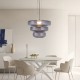 4070-Smoky Inlight Κρεμαστό φωτιστικό από φιμέ γυαλί 12W 1644LM 3000K D:45x33cm (4070-Smoky)