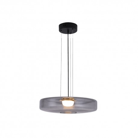 4069-Smoky  Inlight Κρεμαστό φωτιστικό από φιμέ γυαλί 12W 1644LM 3000K D:45x11cm (4069-Smoky)