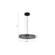4069-Smoky  Inlight Κρεμαστό φωτιστικό από φιμέ γυαλί 12W 1644LM 3000K D:45x11cm (4069-Smoky)