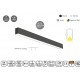 77-13118 MP44.70C-339-H-3-O-OF-BL Linear Profile Lighting Ceiling 44.5x70mm 339cm