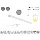 77-22520 MP44.56P-451-H-3-O-OF-WH Linear Profile Lighting Ceiling 44.5x56mm 451cm