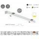 77-40951 MP61.56T-367-H-3-O-OF-WH Linear Profile Lighting Ceiling 61.5x56mm 367cm