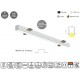 77-42579 MP44.56T-423-S-3-O-OF-WH Linear Profile Lighting Ceiling 44.5x56mm 423cm