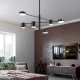 77-50609 SE LED 30 PIEDRA BLACK  PENDANT 143x12x25,5cm 30W IP20 3CCT 2 YEARS WARRANTY
