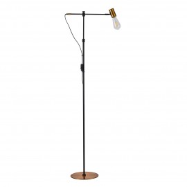 77-8277 SE21-GM-39 ADEPT GOLD MATT & BLACK FLOOR LAMP 1Β1