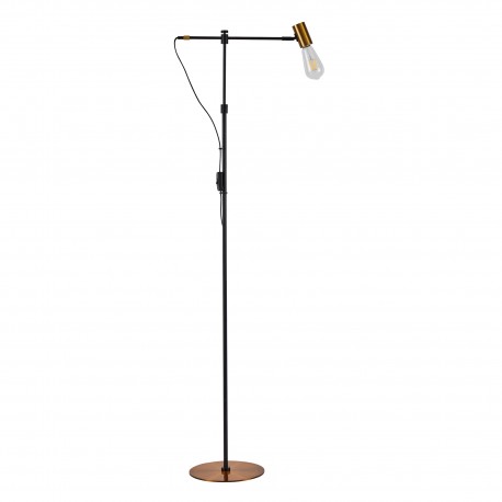 77-8277 SE21-GM-39 ADEPT GOLD MATT & BLACK FLOOR LAMP 1Β1
