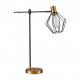 77-8339 SE21-GM-36-GR1 ADEPT TABLE LAMP Gold Matt and Black Metal Table Lamp Black Metal Grid+