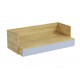 60-22384 MOBIUS office desk 2S color: hikora oak/light blue DIOMMI V-PL-MOBIUS-BIURKO_2S-NIEBIESKI