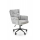 60-20690 FLORES swivel armchair, light grey DIOMMI V-CH-FLORES-FOT-J.POPIEL