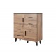 60-19734 Chest of drawers LOTTA 110 (2D4S) woatn oak/black DIOMMI CAMA-LOTTA-KOMODA-110-2D4S-DWO/CZ