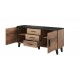 60-19738 Chest of drawers LOTTA 150 (2D3S) wotan oak/black DIOMMI CAMA-LOTTA-KOMODA-150-2D3S-DWO/CZ