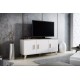 60-19739 Chest of drawers LOTTA 150 3D dimond white/lsonoma oak DIOMMI CAMA-LOTTA-KOMODA-150-3D-BI/DSO