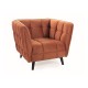 80-2714 FOTEL CASTELLO 1 VELVET CYNAMON BLUVEL 4215 / WENGE