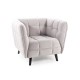 80-2674 FOTEL CASTELLO 1 VELVET J. SZARY BLUVEL 03 / WENGE