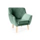 80-2893 FOTEL KIER 1 VELVET ZIELONY BLUVEL 78 / BUK