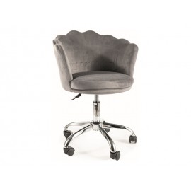 80-3007 FOTEL OBROTOWY ROSE VELVET SZARY BLUVEL 14