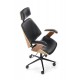 60-20870 IGNAZIO swivel armchair, walnut/black DIOMMI V-CH-IGNAZIO-FOT-CZARNY