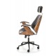 60-20870 IGNAZIO swivel armchair, walnut/black DIOMMI V-CH-IGNAZIO-FOT-CZARNY