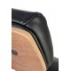 60-20870 IGNAZIO swivel armchair, walnut/black DIOMMI V-CH-IGNAZIO-FOT-CZARNY