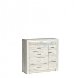 60-32861 INDIANAPOLIS chest of drawers I17 kraft white