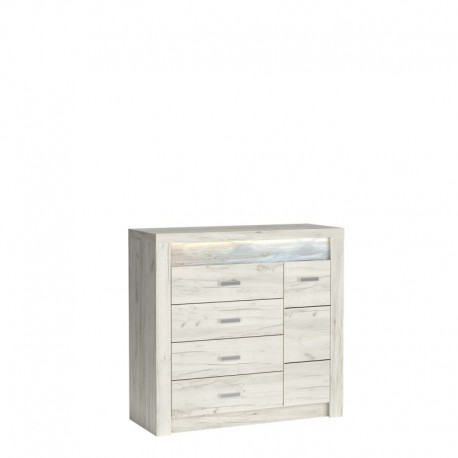 60-32861 INDIANAPOLIS chest of drawers I17 kraft white