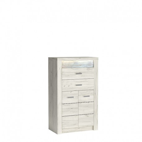 60-32863 INDIANAPOLIS chest of drawers I6 kraft white
