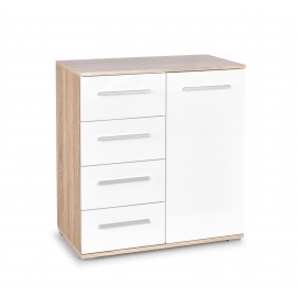 60-22278 LIMA KM-2 chest, color: sonoma oak / white DIOMMI V-PL-LIMA-KM2-BIAŁY/SONOMA