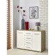 60-22286 LIMA KM-4 chest, color: sonoma oak / white DIOMMI V-PL-LIMA-KM4-BIAŁY/SONOMA
