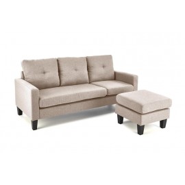 60-29293 GERSON sofa with ottoman, color: beige